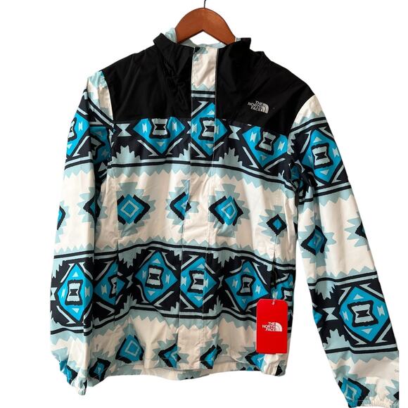 North Face Resolve Reflective Jacket mod print turquoise 18 - Picture 1 of 9